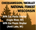 Chequamegon Nicollet National Forest in Wisconsin