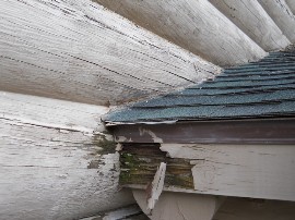 rot below roof