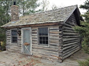 Old log cabin on Madeline Island