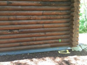 fire damage logs before repair