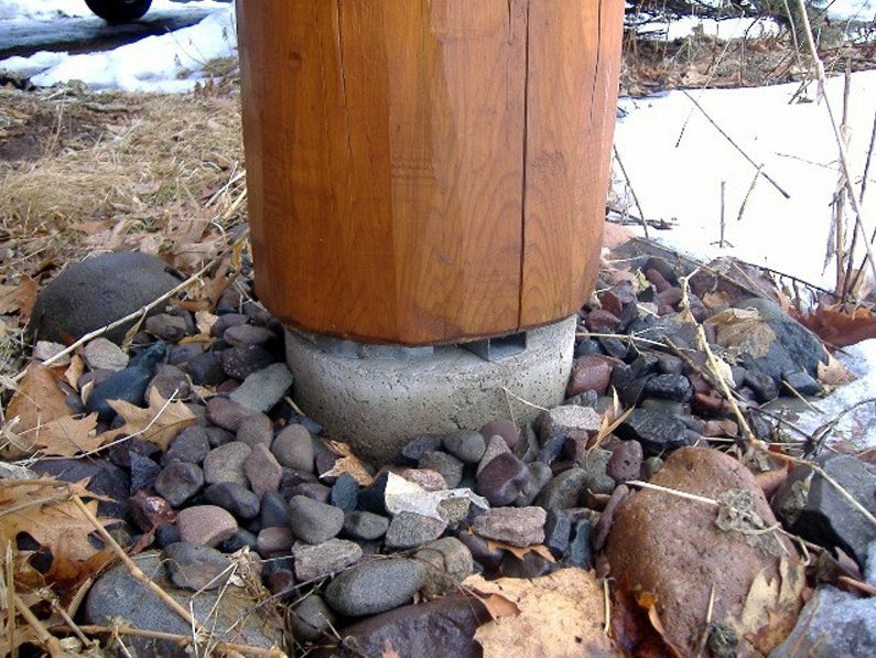 Log posts installed correctly