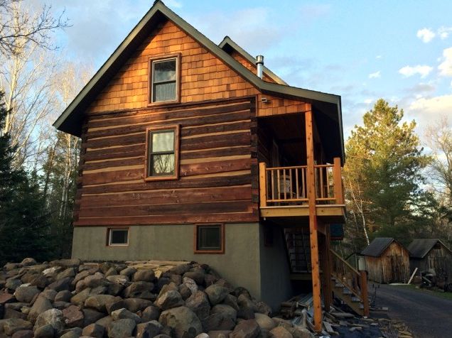 Transformed log home