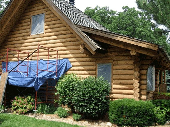 Setting up to remove rotten logs