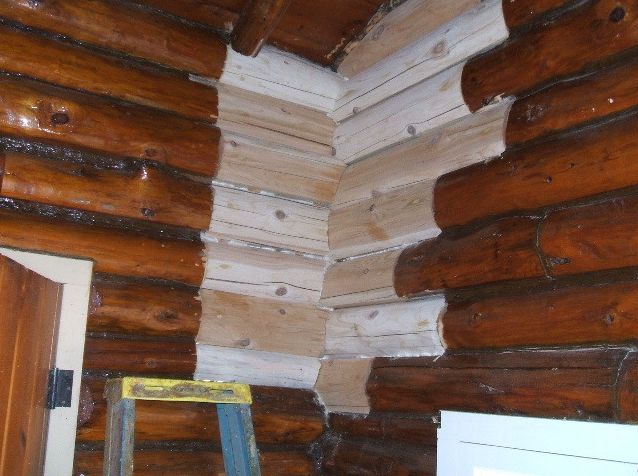 Replaced interior logs