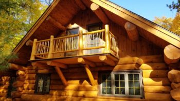 Newly refurbished cantilevered deck